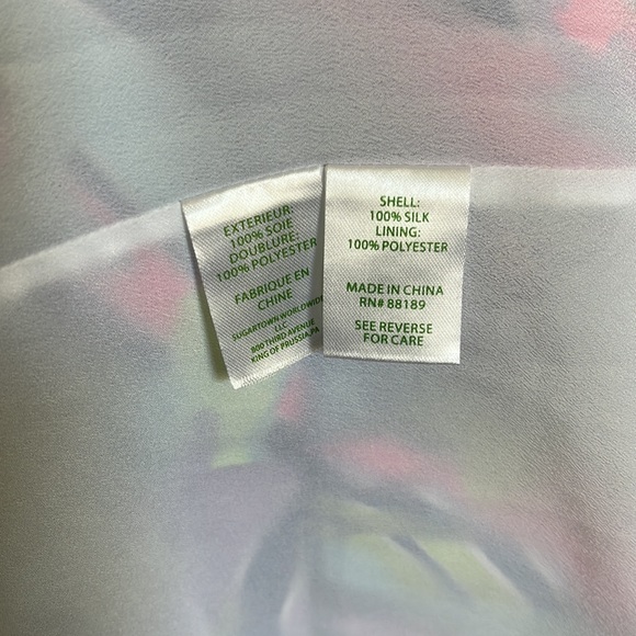 Silk Lilly Pulitzer mini dress with ruffles - Picture 3 of 3